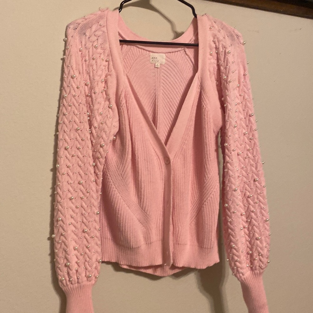 Pink and Pearl Sweater